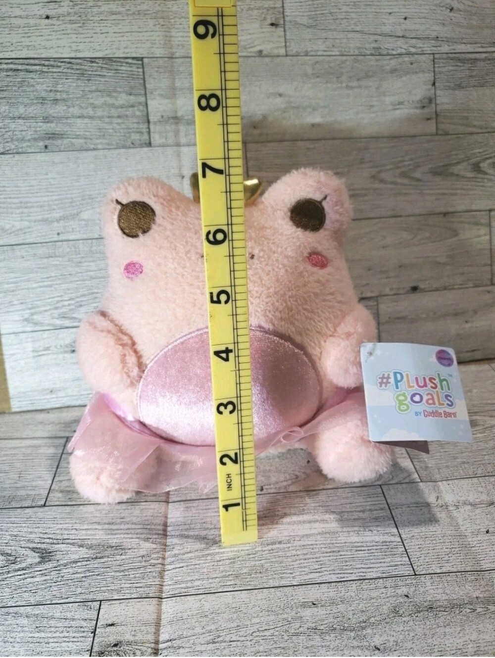 Cuddle Barn Princess Wawa Pink Frog Plush NWT Plush Goals - Picture 5 of 5